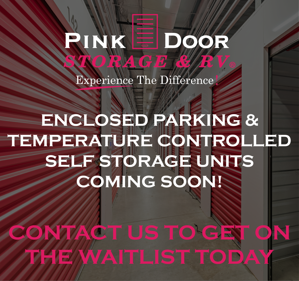 Enclosed Parking & Temperature Controlled Storage Coming Soon! Enclosed Parking & Temperature Controlled Storage Coming Soon!